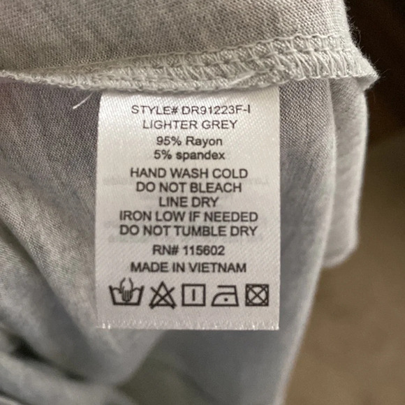 Lush Knit Gray Maxi Elastic Waist - Picture 5 of 6